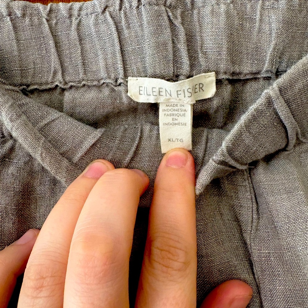 Eileen Fisher breezy linen pants